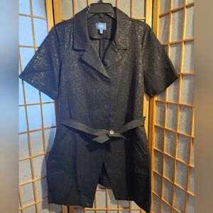 Simply Vera Vera Wang Black Textured Jacket